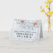 Zij noemen zijn naam Immanuel, met Kerstmis Kaart (Gele Bloem)