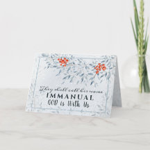 Zij noemen zijn naam Immanuel, met Kerstmis