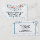 Zij noemen zijn naam Immanuel, met Kerstmis Visitekaartje (Voorkant / Achterkant)