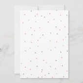 Zij of hij kleren Geslacht onthullen Baby shower Kaart (Achterkant)