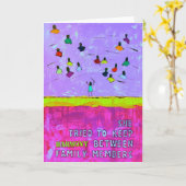 Zij probeerde om HARMONIE tussen familieleden te Kaart (Gele Bloem)