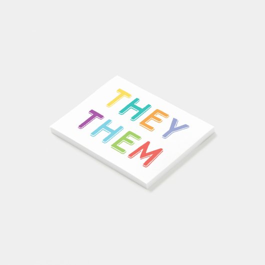 zij spreken hun mening uit post-it® notes (Schuin)