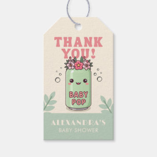 Zij staat op het punt om te baren Baby Shower Beda Cadeaulabel
