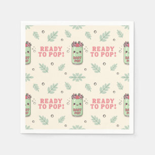 Zij staat op het punt te baren Baby Shower Boho Ka Servet