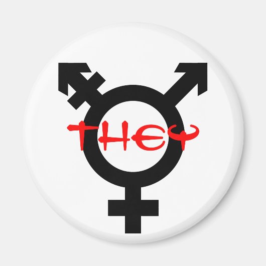 Zij Transgender Magneet (Voorkant)