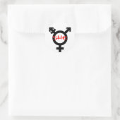 Zij Transgender Ronde Sticker (Tas)