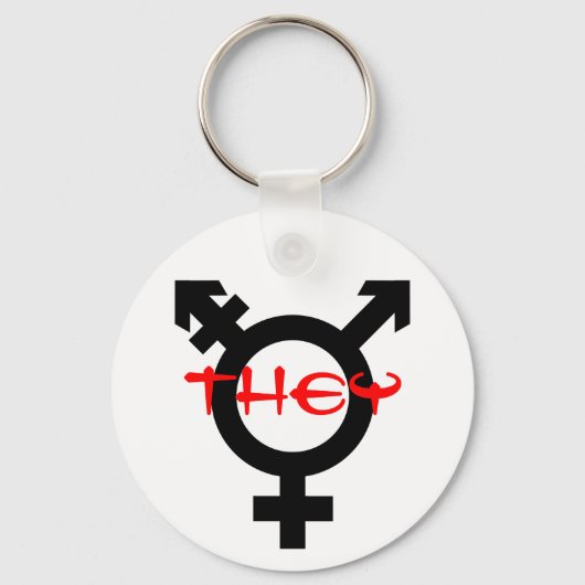 Zij Transgender Sleutelhanger (Voorkant)