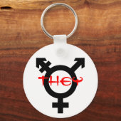 Zij Transgender Sleutelhanger (Voorkant)
