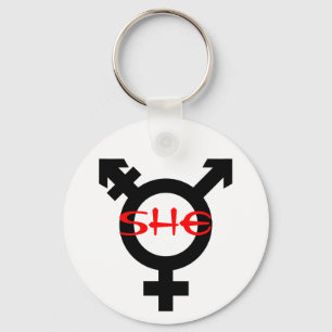 Zij Transgender Sleutelhanger