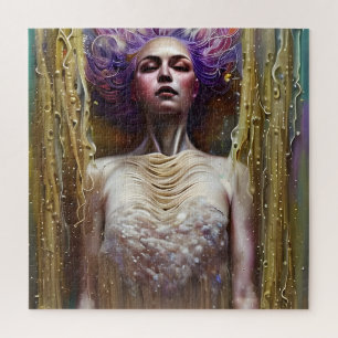 Zij van de puzzel legpuzzel