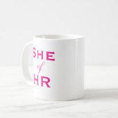 Zij van HR Dames Personeelszaken Functietitel Koffiemok (Voorkant links)