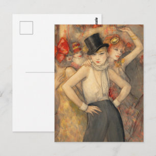 Zij vertegenwoordigt Kunst van Jeanne Mammen Briefkaart