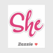 Zij Vinyl Sticker (Vel)