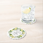 Zij vond haar belangrijkste knijpzakje citroen bru kartonnen onderzetters (Insitu)