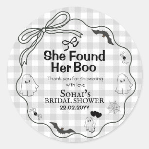 Zij vond haar Boo Bruidsfeest Ronde Sticker