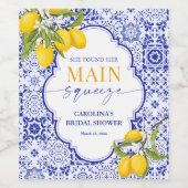 Zij vond haar Bruidsfeest met de hoofdattractie Wijn Etiket (Enkel label)