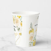 Zij vond haar bruidslemon shower "Main Squeeze" Papieren Bekers (Rechts)