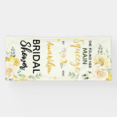 Zij vond haar grote liefde Elegante Bruids Shower Spandoek (Horizontaal)