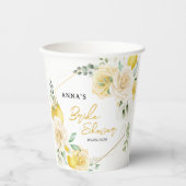 Zij vond haar hoofdpers Lemon Bruiloftsfeestje Papieren Bekers (Voorkant)