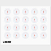Zij vond haar Maine Squeeze Coastal Lobster Ronde Sticker (Vel)