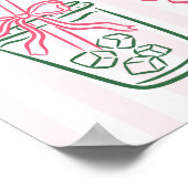 Zij vond haar perfecte Matcha Roze Bruidsdiner Poster (Hoek)
