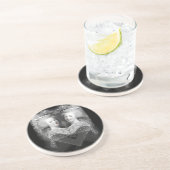 Zij was haar enige troost zandsteen onderzetter (Zijkant)