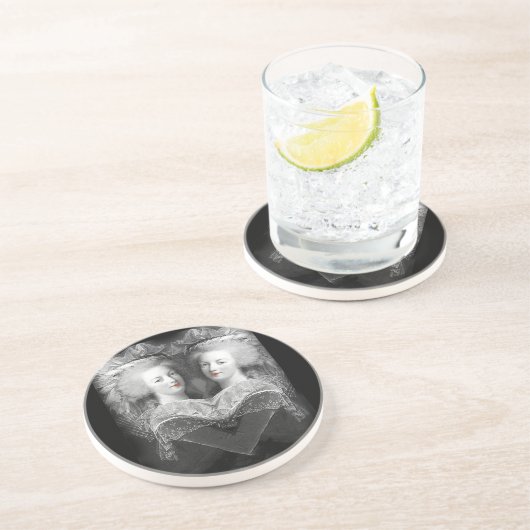 Zij was haar enige troost zandsteen onderzetter (Zijkant)