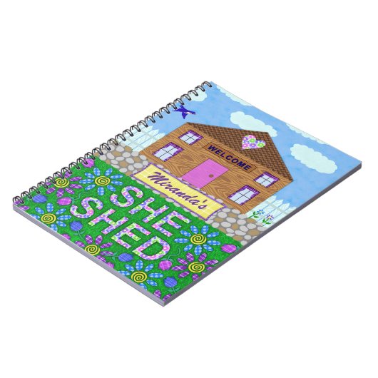 Zij wierp de Gepersonaliseerde Naam van de Tuin Notitieboek (Linkerzijde)