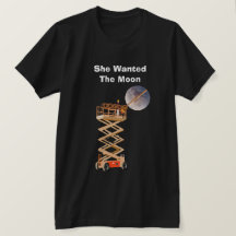 Zij Wilde de Maan Zwarte T-Shirt
