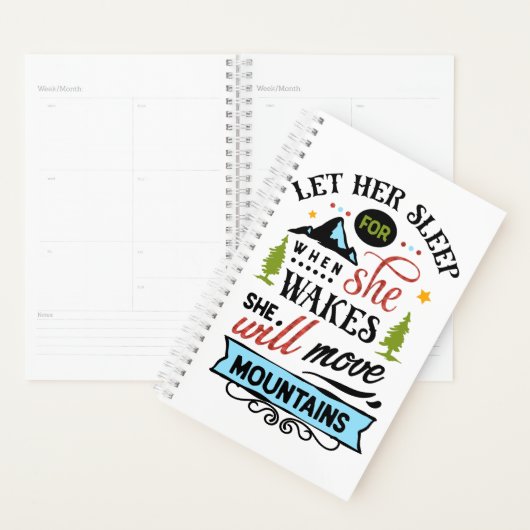 Zij Zal Bergen Verzetten Planner (Display)