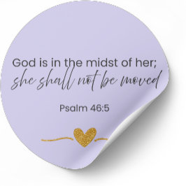 Zij Zal Niet Verplaatst Worden Sticker Psalm 46:5