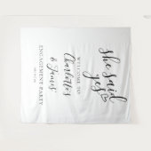 Zij Zei Ja Verlovingsfeest Foto Prop Wandkleed (Voorkant (horizontaal))