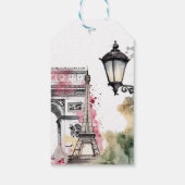 Zij zei oui Paris Bruiloft Brunch Parisian Cadeaulabel (Achterkant)