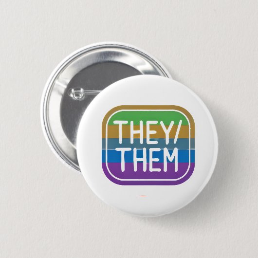 ZIJ/ZIJ spreken Rainbow Circle Pride uit Ronde Button 5,7 Cm (Voorkant /achterkant)