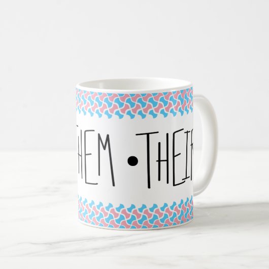 Zij/zij/Theirs ronounges Koffiemok (Voorkant rechts)