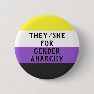 Zij/Zij voor Gender Anarchy Button (mild bg)