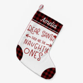 Zij zijn de stoute, grappige brieven aan de kerstm kleine kerstsok (Voorkant (Hangend))