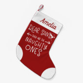 Zij zijn de stoute Schattige grappig Kleine Kerstsok (Voorkant (Hangend))