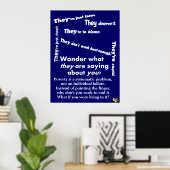 Zij zijn Poster van armoede (Thuiskantoor)