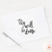 Zij zullen Christelijk worden gedaan Ronde Sticker (Envelop)