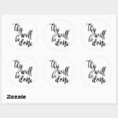 Zij zullen Christelijk worden gedaan Ronde Sticker (Vel)