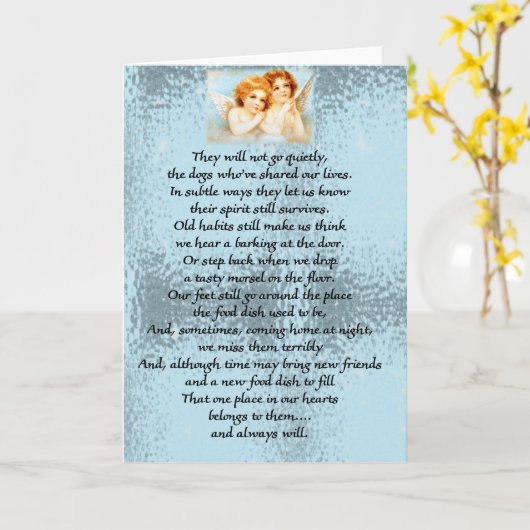 Zij zullen niet stil gaan kaart (Gele Bloem)