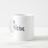 Zij zullen worden uitgevoerd koffiemok (Voorkant links)