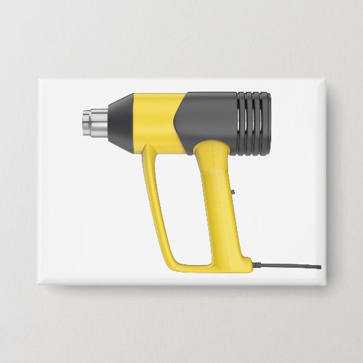 Zijaanzicht van gele elektrische warmtepistool button (Voorkant)