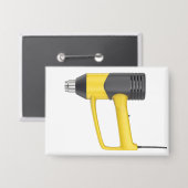 Zijaanzicht van gele elektrische warmtepistool button (Voorkant / Achterkant)