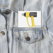 Zijaanzicht van gele elektrische warmtepistool button (Insitu)