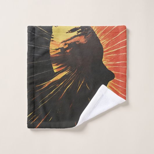 Zijaanzicht & Zon | Sunrise Metaphysical Art Bad Handdoek (Wasdoekje)