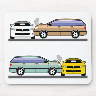 Zijauto-ongeluk Muismat