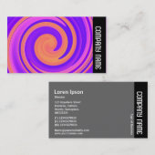 Zijband - Abstracte wervelkolom 250816 - 01c Visitekaartje (Voorkant / Achterkant)