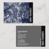 Zijband - Blauw najaar Visitekaartje (Voorkant / Achterkant)